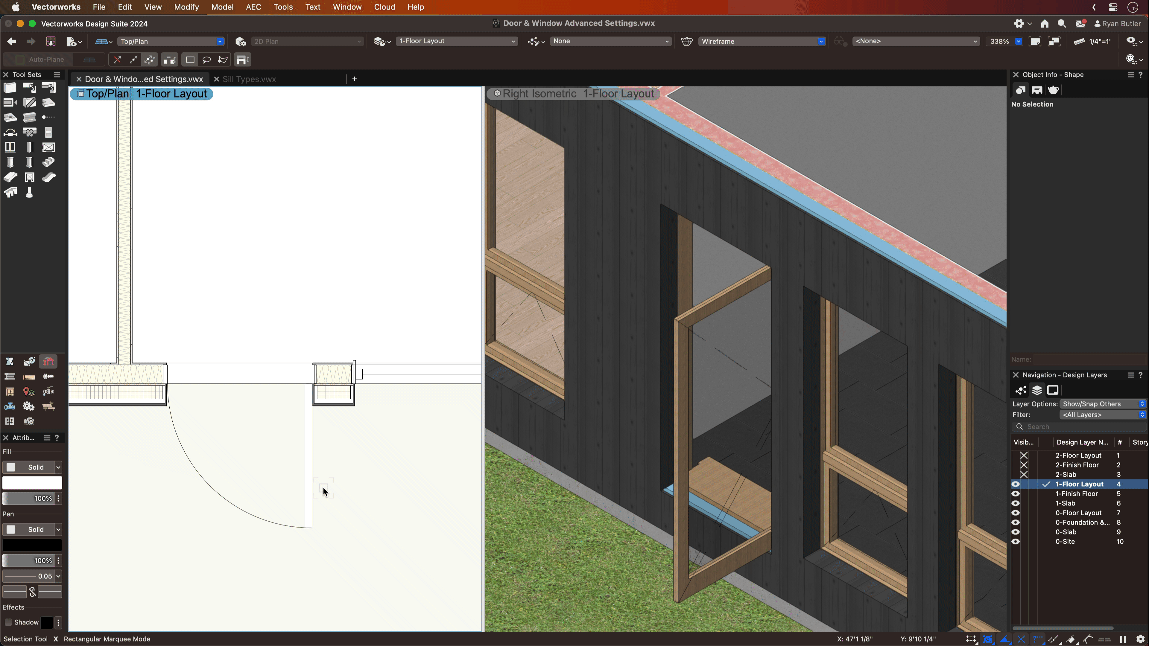 Walls, Doors, & Windows Upgraded in Vectorworks 2024