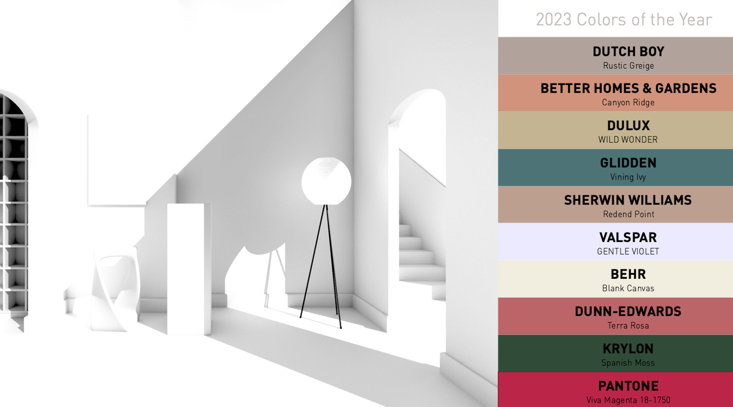 A Palette with the 2023 Colors of The Year? Yes Please.